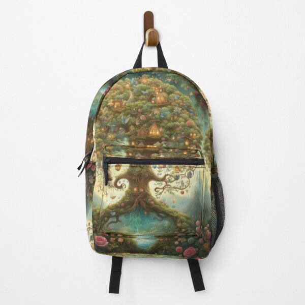 Item preview, Enchanted Tree Village Fantasy AI Art designed and sold by pinkal.
