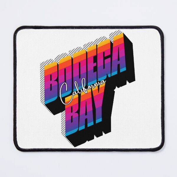 Item preview, Bodega Bay California Retro Sunset 80s Vintage Travel T-Shirt Design designed and sold by DonnaRaine.