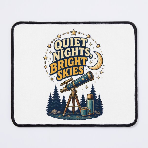 Item preview, Quiet Nights Bright Skies Vintage Stargazing Art designed and sold by CheerfulNest.