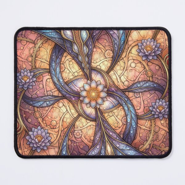 Item preview, Art Nouveau Fractal Lotus Mandala designed and sold by Frackxion.