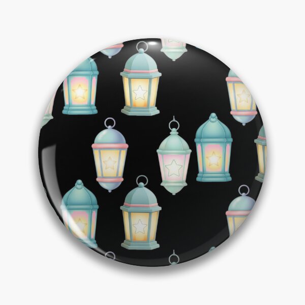 Item preview, Blue Pastel Islamic Lantern Sticker Set | Soft Ramadan & Eid Magnet Bundle (V.3) designed and sold by D-Islamic.