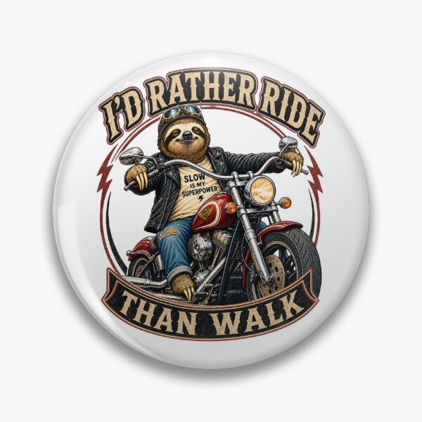 Item preview, Biker Sloth designed and sold by AmpItUp.
