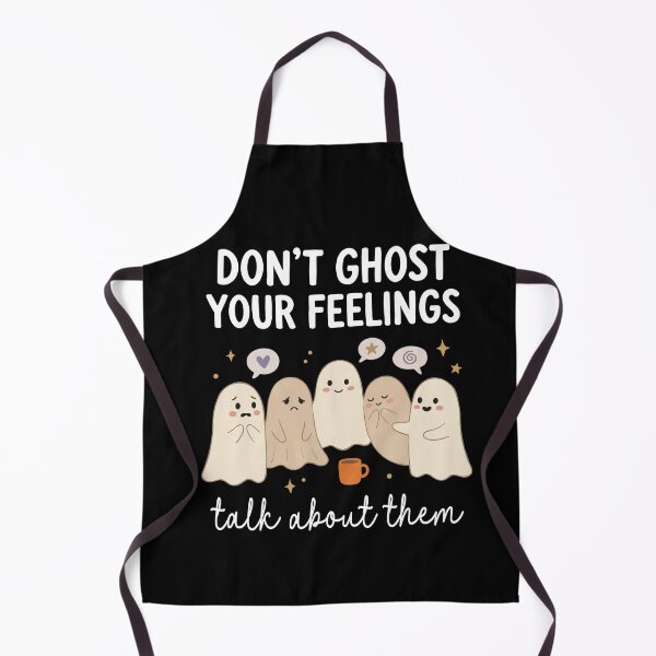 Item preview, Don't Ghost Your Feelings Mental Health Halloween Humor designed and sold by FreshVibe Prints.