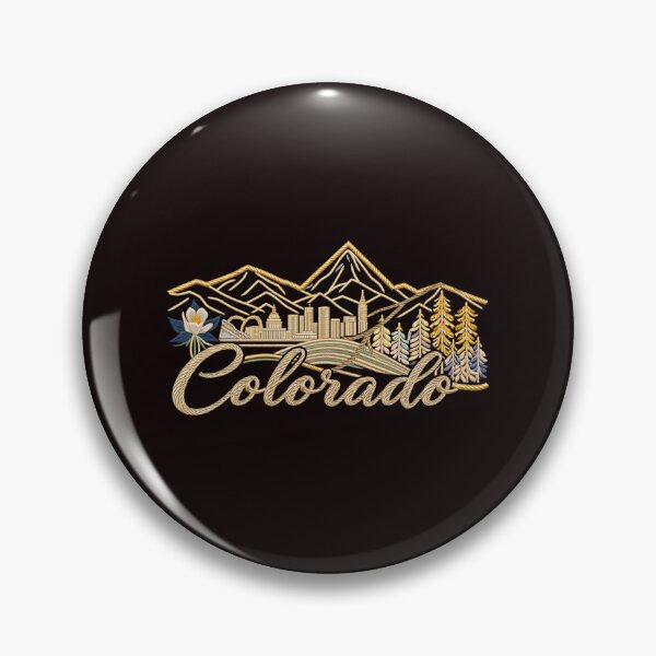 Item preview, Colorado Decorative Skyline Illustration designed and sold by Rocky Mountain Artistry.