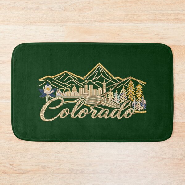 Item preview, Colorado Decorative Skyline Illustration designed and sold by Rocky Mountain Artistry.