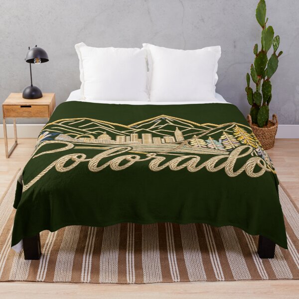 Item preview, Colorado Decorative Skyline Illustration designed and sold by Rocky Mountain Artistry.