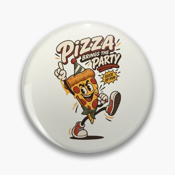 Item preview, Party Pizza Mascot Wearing Vintage Hat designed and sold by HoopeStylee.