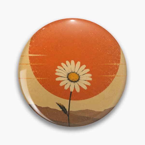 Item preview, Lone Daisy in the Desert – Minimalist Nature Pop Art designed and sold by naturalsurvival.