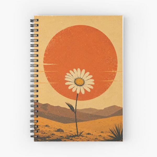 Item preview, Lone Daisy in the Desert – Minimalist Nature Pop Art designed and sold by naturalsurvival.