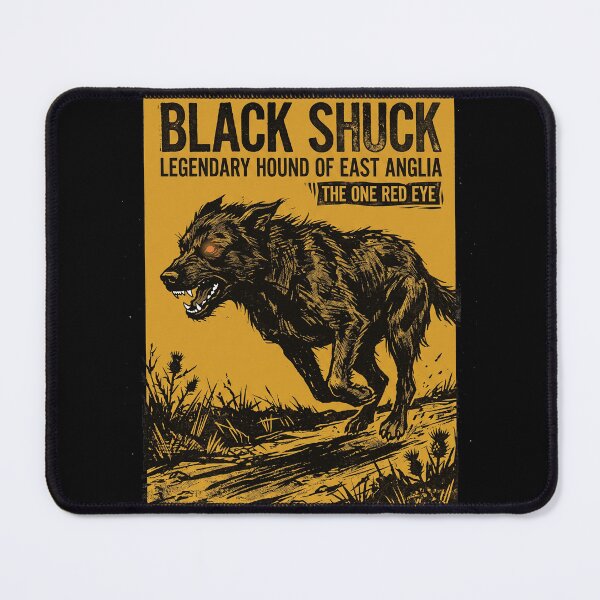 Item preview, Black Shuck Legendary Hound One Red Eye Folklore Graphic designed and sold by KiwiRider.