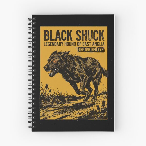 Item preview, Black Shuck Legendary Hound One Red Eye Folklore Graphic designed and sold by KiwiRider.
