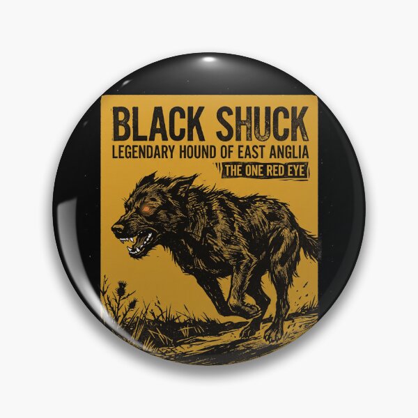 Item preview, Black Shuck Legendary Hound One Red Eye Folklore Graphic designed and sold by KiwiRider.