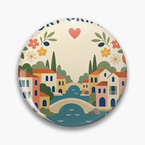 Item preview, Port Grimaud France Travel Souvenir Modern Folk Art designed and sold by VisualArtsOasis.