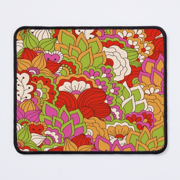 Item preview, CVibrant Multicolor Floral Mandala Pattern with Swirling Motifs designed and sold by Johnnies.