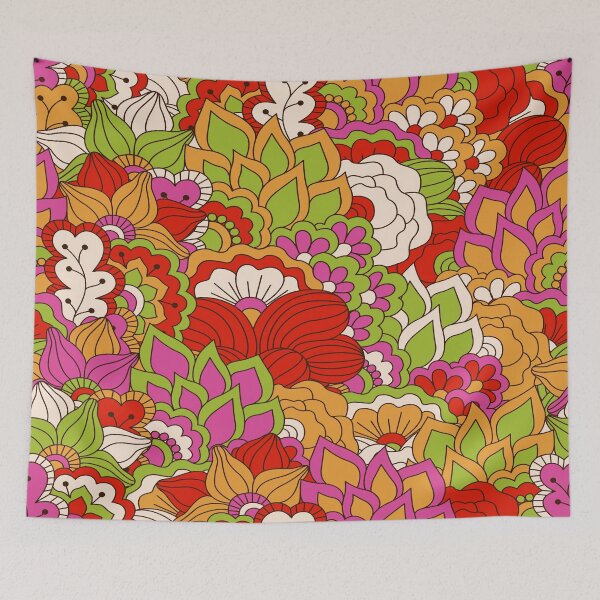Item preview, CVibrant Multicolor Floral Mandala Pattern with Swirling Motifs designed and sold by Johnnies.