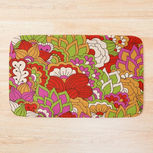 Item preview, CVibrant Multicolor Floral Mandala Pattern with Swirling Motifs designed and sold by Johnnies.