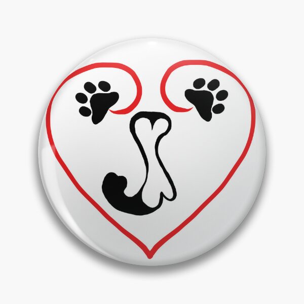 Item preview, Heart dog with the letter J designed and sold by acreació.