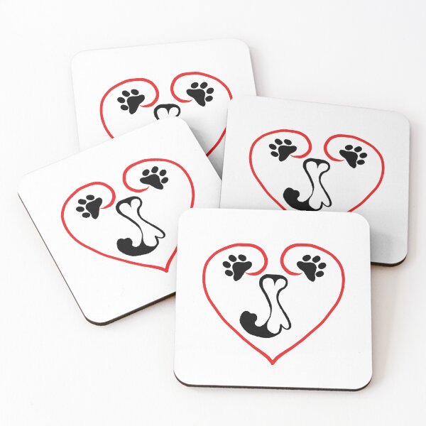 Item preview, Heart dog with the letter J designed and sold by acreació.