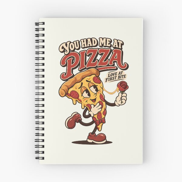 Item preview, Romantic Pizza Mascot Holding Pepperoni Rose designed and sold by HoopeStylee.