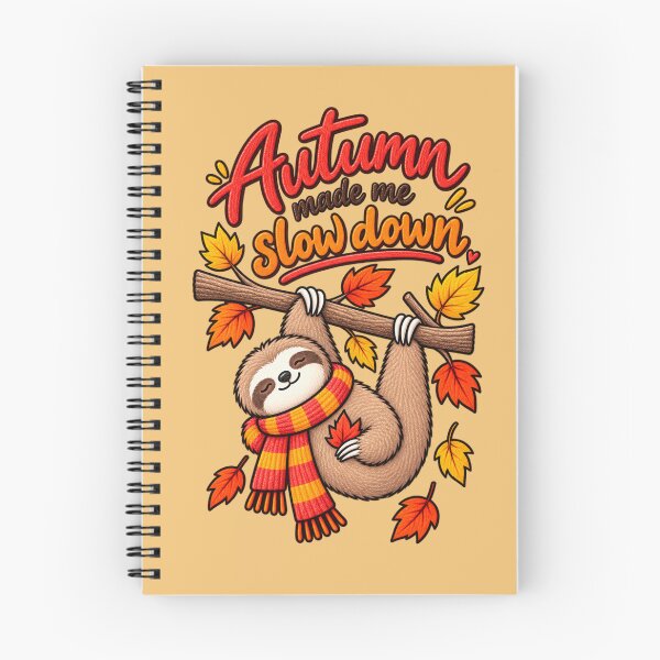 Item preview, Autumn Made Me Slow Down – Cute Sloth Fall Humor designed and sold by RosalesArts.