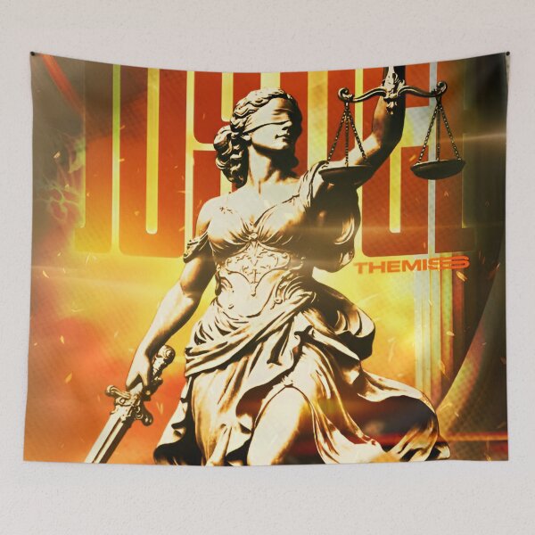Item preview, Lady of Justice Themis Blind Justice Gold Poster designed and sold by iconiicc.