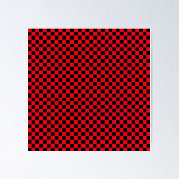 Item preview, Chessboard checkered black and red designed and sold by Zoilasosaart.