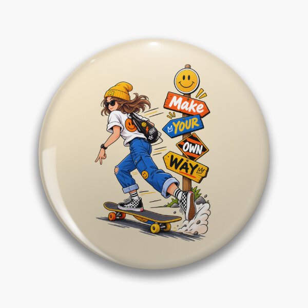 Item preview, Make Your Own Way Skateboard Cartoon – Independent Streetwear Design  Main Tag: designed and sold by waikibi ⭐⭐⭐⭐⭐.