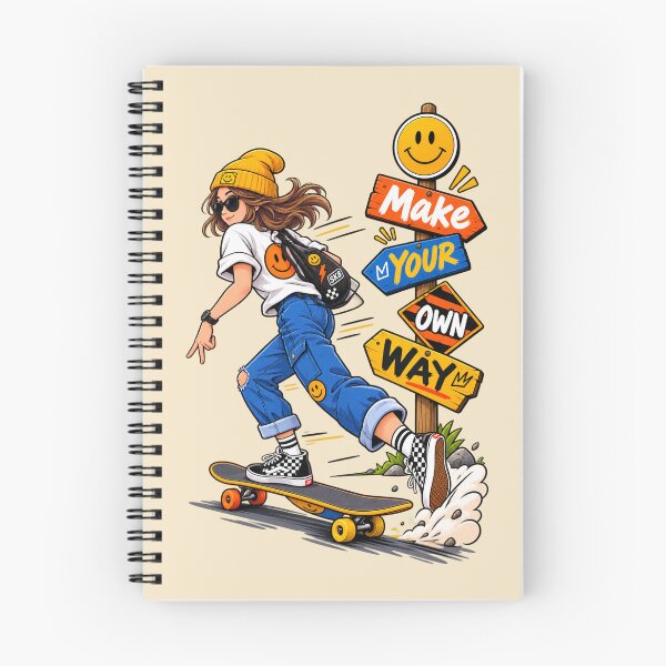 Item preview, Make Your Own Way Skateboard Cartoon – Independent Streetwear Design  Main Tag: designed and sold by waikibi ⭐⭐⭐⭐⭐.