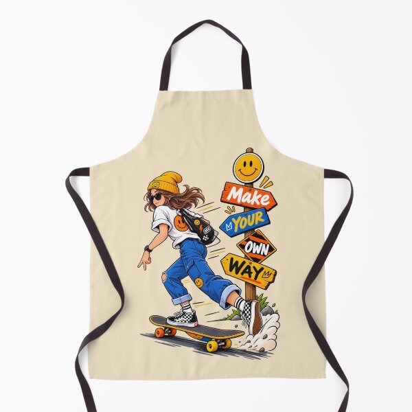 Item preview, Make Your Own Way Skateboard Cartoon – Independent Streetwear Design Main Tag: designed and sold by waikibi ⭐⭐⭐⭐⭐.