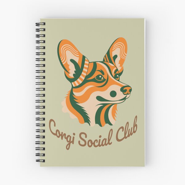 Item preview, Corgi Social Club Vintage Badge designed and sold by Kinship-Pets.