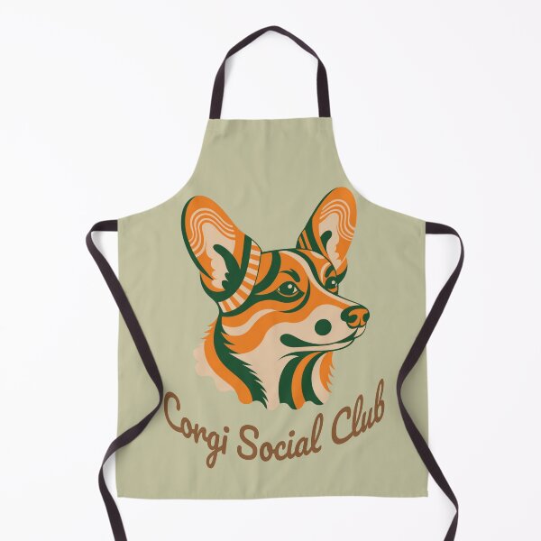 Item preview, Corgi Social Club Vintage Badge designed and sold by Kinship-Pets.