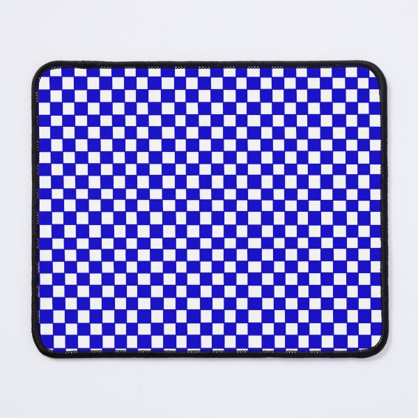 Item preview, Chessboard checkered white and blue designed and sold by Zoilasosaart.