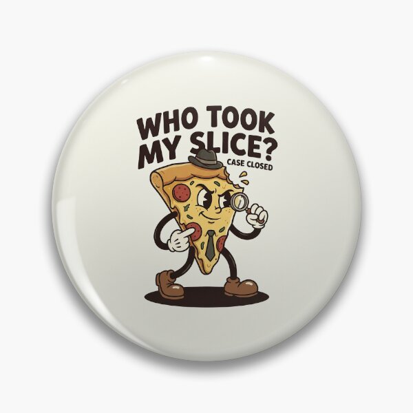 Item preview, Detective Pizza Mascot Investigating Missing Slice designed and sold by HoopeStylee.