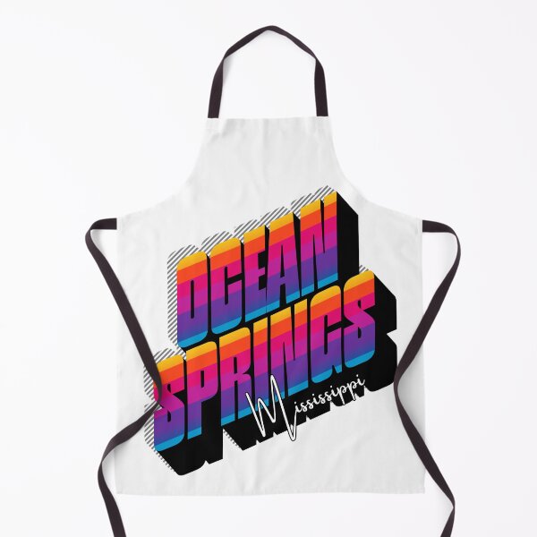 Item preview, Ocean Springs Mississippi Retro Sunset 80s Vintage Travel T-Shirt Design designed and sold by DonnaRaine.