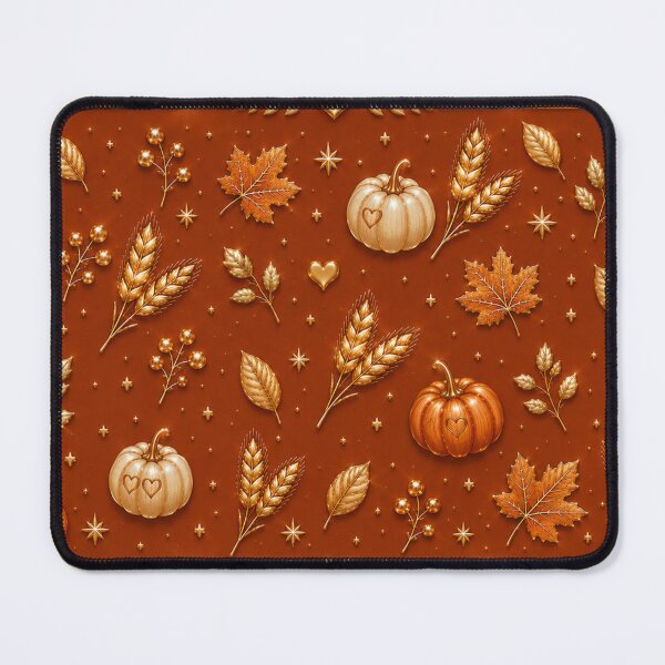 Item preview, Elegant Thanksgiving Pattern – Terracotta & Gold Autumn Mug designed and sold by HO•Designs.