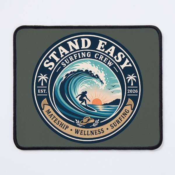 Item preview, Stand Easy Veteran Surf Club Logo Sunshine Coast - Main Version designed and sold by Bombergirls.