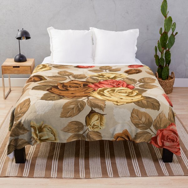 Item preview, "Vintage Rose Floral Pattern with Warm Tones designed and sold by Johnnies.