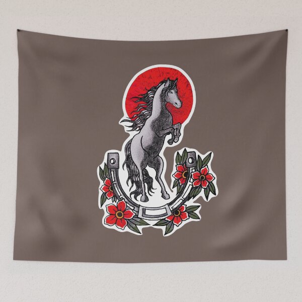 Item preview, Lucky Horse Tattoo designed and sold by ShellSpell.
