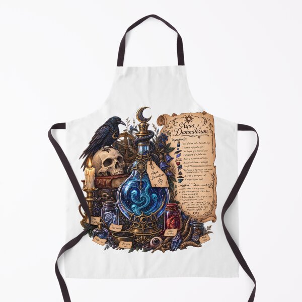 Item preview, Aqua Damnatorum Potion - Cursed Elixir of Binding Souls Dark Academia designed and sold by Neurospicy Trolls.