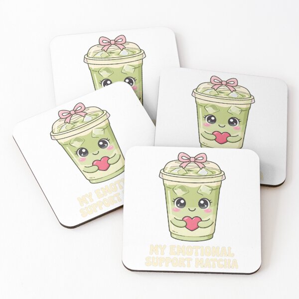 Item preview, My Emotional Support Matcha - Kawaii Cute Matcha Latte designed and sold by Csaba1983.