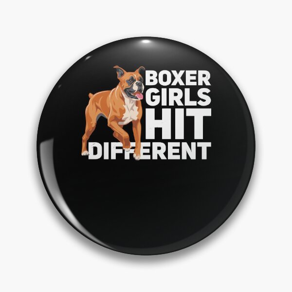 Item preview, Boxer Girls Hit Different Boxer Dog designed and sold by ShirTomDesigns.