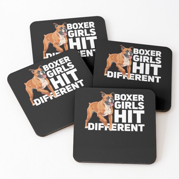 Item preview, Boxer Girls Hit Different Boxer Dog designed and sold by ShirTomDesigns.