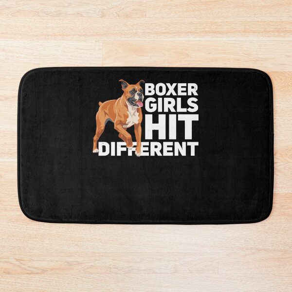 Item preview, Boxer Girls Hit Different Boxer Dog designed and sold by ShirTomDesigns.