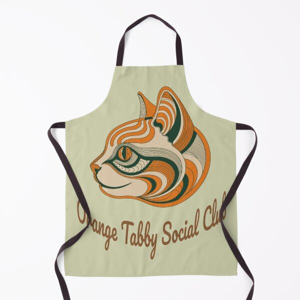 Item preview, Orange Tabby Social Club Vintage Badge designed and sold by Kinship-Pets.
