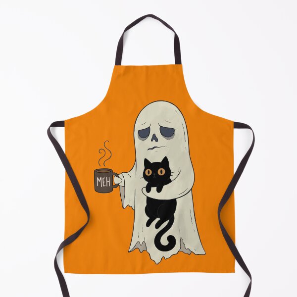 Item preview, Ghost Cat Coffee Mood for Spooky Cat Lovers designed and sold by FreshVibe Prints.