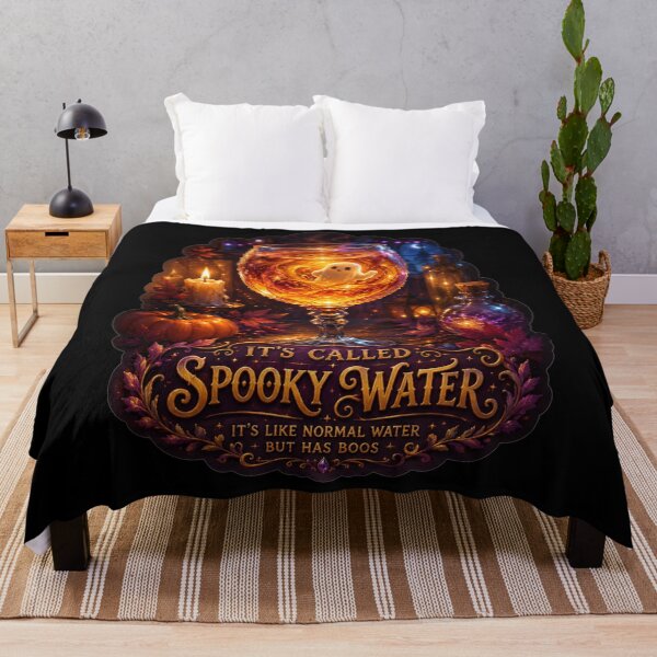 Item preview, Its Called Spooky Water Its Like Normal Water But Has Boos Wine Glass Mystical Art Halloween Humor Gift for Wine Lovers designed and sold by Nightarel.