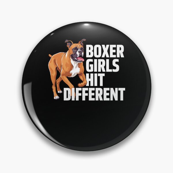 Item preview, Boxer Dog Boxer Girls Hit Different designed and sold by ShirTomDesigns.