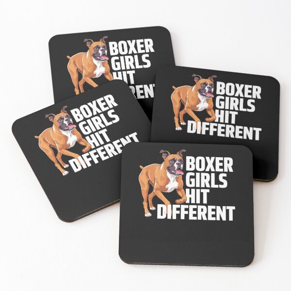 Item preview, Boxer Dog Boxer Girls Hit Different designed and sold by ShirTomDesigns.