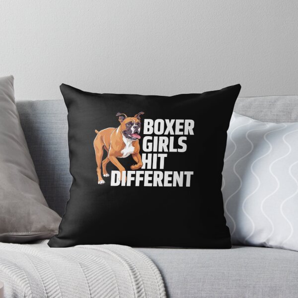 Item preview, Boxer Dog Boxer Girls Hit Different designed and sold by ShirTomDesigns.