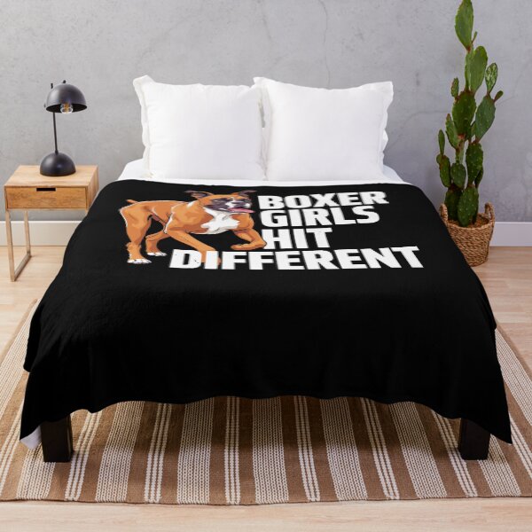 Item preview, Boxer Dog Boxer Girls Hit Different designed and sold by ShirTomDesigns.